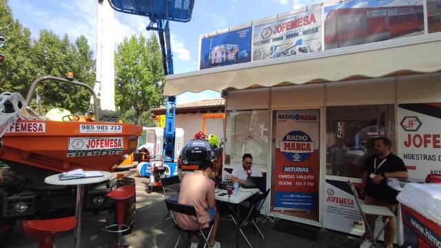 Stand de JOFEMESA, la nueva divisi&oacute;n de maquinaria de obra p&uacute;blica
