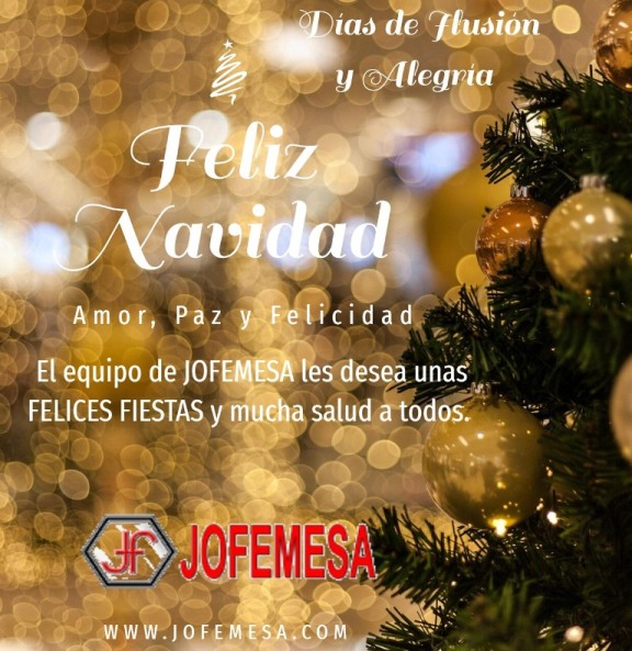 JOFEMESA les desea unas Felices Fiestas y Feliz Navidad 2021